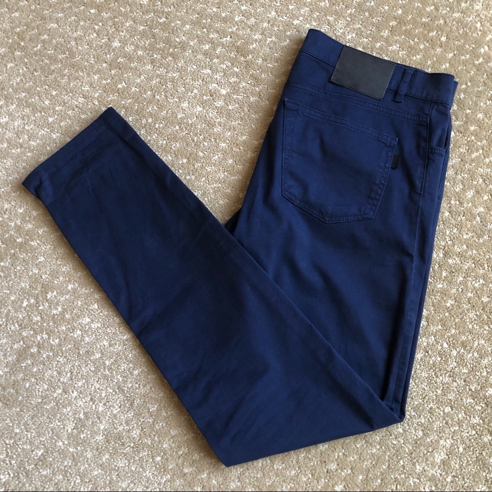 BALENCIAGA Navy Chinos, Size 32 - Picture 1 of 16